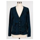 Dana Buchman Signature Floral Cardigan, Size S