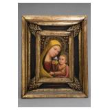 Ferruzzi Madonna Hand-Painted Italian Oil Painting