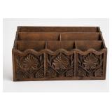 Lerner Carved Wood Wall Organizer