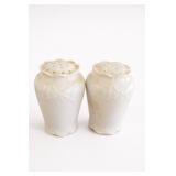 White Ceramic Salt & Pepper Shakers