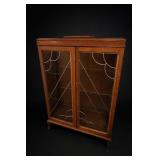 Edwardian Two-Door Glazed Display Cabinet