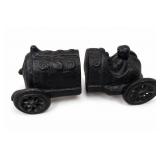 Pair of Vintage Racecar Bookends