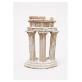 Greek Temple Ruins Column Sculpture Plaster