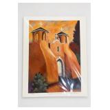 Sheri Burns Ranchos de Taos II Giclï¿½e Print Signed