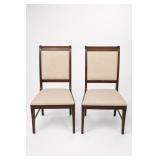 Broyhill Furniture Upholstered Dining Chairs, Pair