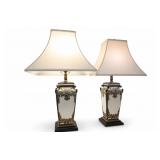 Bombay Company Asian Inspired Ceramic Lamp Pair