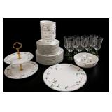 Mikasa Holiday Splendor Bone China & Stemware Set