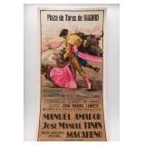 1970 Plaza de Toros de Madrid Bullfighting Poster