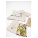 Embroidered, Printed & Lace Table Linens Lot