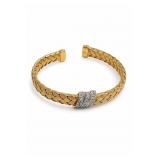 Made In Italy Woven Cuff Bracelet