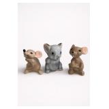 3pc Hagen Renaker Animal Figurines