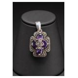 Sterling Silver Amethyst Pendant
