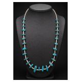 Santo Domingo Turquoise Heishi Necklace