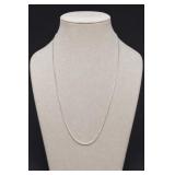 Sterling Silver Box Chain Necklace 17in
