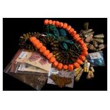 Assorted Bead Strands & Jewelry Components