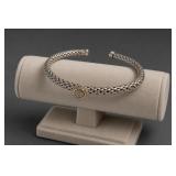 Phillip Gavriel Sterling Silver 18K Gold Cuff