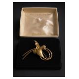 Cultured Pearl Brooch In Presentation Box