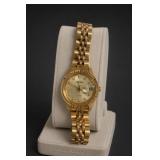 Neim Marcus Quartz Gold-Tone Japan Wristwatch
