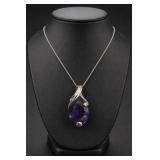 Sterling Silver Amethyst Pendant