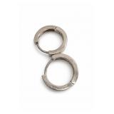 Huggie Hoop Earrings Pair With Clear Stones