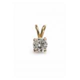 14K Gold Diamond Pendant