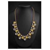 J Crew Crystal Bib Necklace