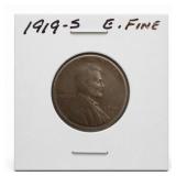1919-S Lincoln Wheat Cent, Fine