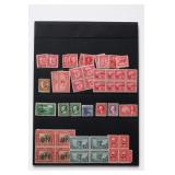 United States Lincoln Washington 1938 Stamp Lot