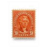 1927 US #641 Thomas Jefferson 9-Cent Stamp