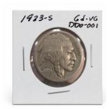 1923-S Buffalo Nickel, DDO-001