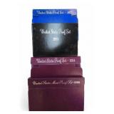 4 U.S. Proof Sets, 1972, 1981, 1984, 1990