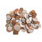 1lb 2oz Mixed Canadian & Foreign Coins