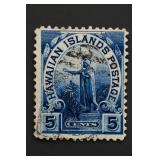 Hawaii #82 5-Cent 1899 Deep Blue Shade Stamp