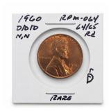 1960-D Lincoln Memorial Cent, MS64/25RD, RPM-064