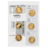 6-Coin U.S. Presidential Dollar Group