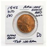 1942-D Lincoln Wheat Cent, D/D RPM-005