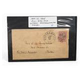 1865 Civil War Northampton Fancy Cancel Cover