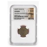 Liberty Head 5C Western Saloon Collection NGC