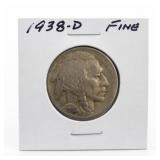 1938-D Buffalo Nickel, Fine
