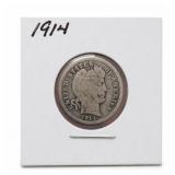 1914 Barber Dime, Silver
