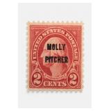 1928 US #646 Molly Pitcher Washington 2-Cent Stamp