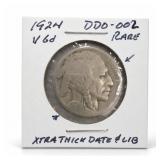 1924 Buffalo Nickel, VG, DDO-002