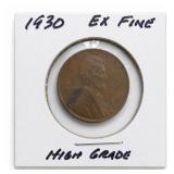 1930 Wheat Cent