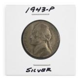 1943-P Jefferson Silver War Nickel