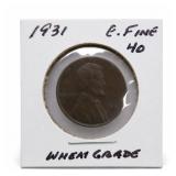 1931 Lincoln Wheat Cent, Fine