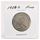 1928-S Buffalo Nickel, Fine