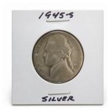 1945-S Jefferson Silver War Nickel