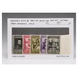 1964 Vatican City Michelangelo Stamp Set (5)