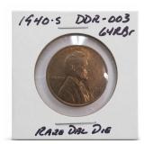 1940-S DDR-003 Wheat Cent Double Die