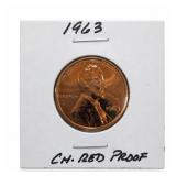 1963 Lincoln Memorial Cent, Proof